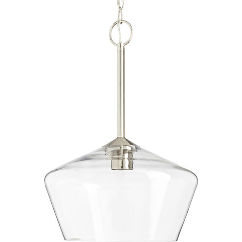 Morbelle 1 Light 14 inch Polished Nickel Indoor Pendant Ceiling Light